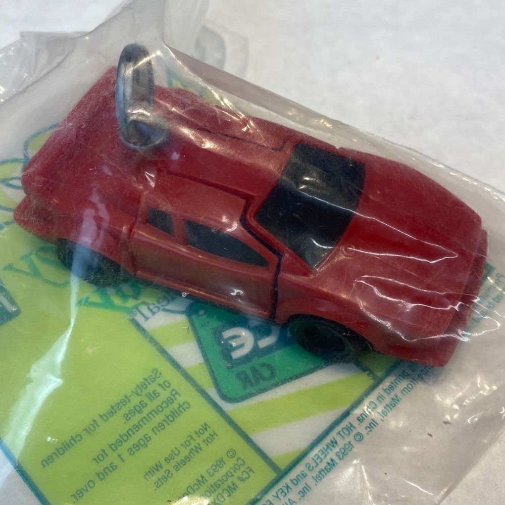NIP Vtg McDonald’s Happy Meal Toy Mattel Totally Toy Holiday Key Force Car 1993